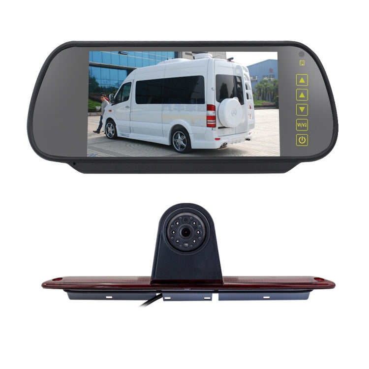 PZ461 Car Waterproof High Position Tail Light Brake Light View Camera + 7 inch Rearview Monitor for Mercedes Benz / Volkswagen, PZ461 + 7 inch Rearview Monitor PZ461 Car Waterproof High Position Tail Light Brake Light View Camera + 7 inch Rearview Monitor for Mercedes Benz / Volkswagen, PZ461 + 7 inch Rearview Monitor
